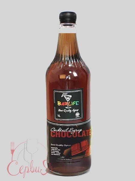 Шоколад сироп 1л (ПЛАСТ.БУТ.) Barlife_2