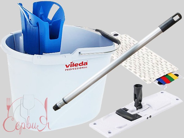 Відро-трансформер Vileda з віджимом Ультра Спід Міні (відро+віджим+тримач+кий) 25800300_2