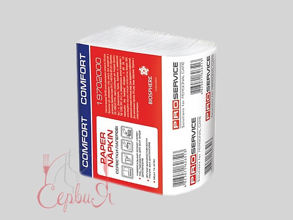 Серветка для діспенсера 21х24см біла 250шт PRO 19702000_3