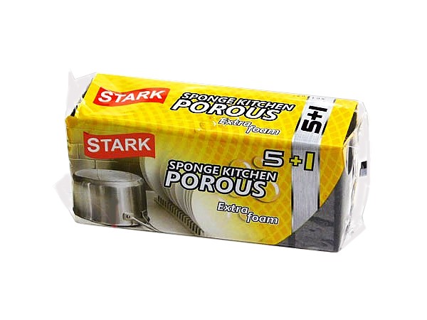 Губки кухонні крупнопористі STARK 5+1шт 5011_1