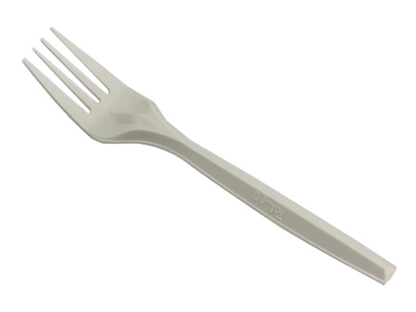 Виделка столова бежева, кукурудз.крахм. 16,5см 50шт 030520 Ек_1