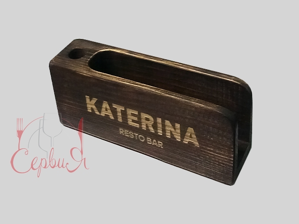 Салфетница с зубочисткой дерево_2