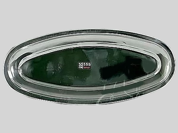 Блюдо овальне металеве 55см_2