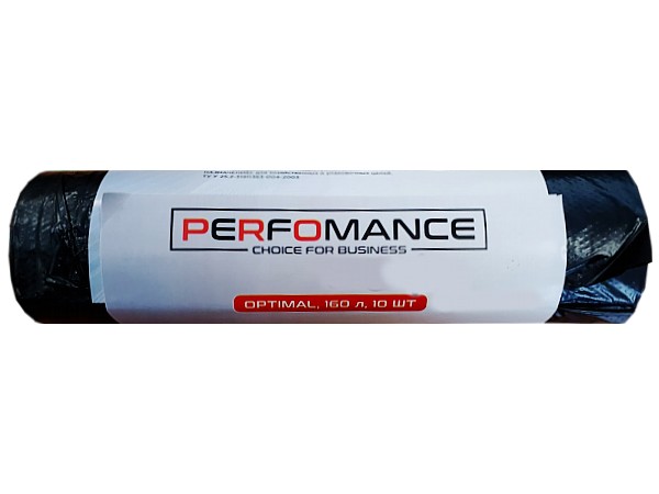 Пакет для сміття 160л 10шт чорний PERFOMANCE optimal LD_1