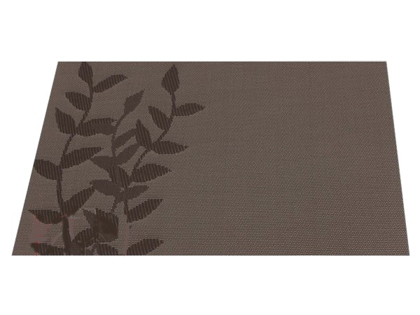 Сет під гаряче вініл 40х35см чорно-білий лист 17968_1