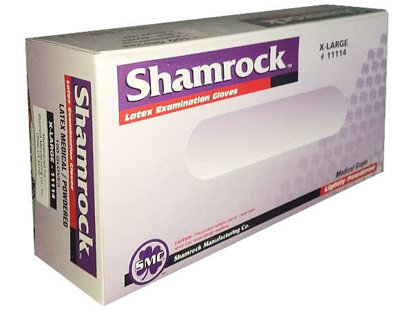 Рукавички латекс XL припудр.Shamrock 100шт_1