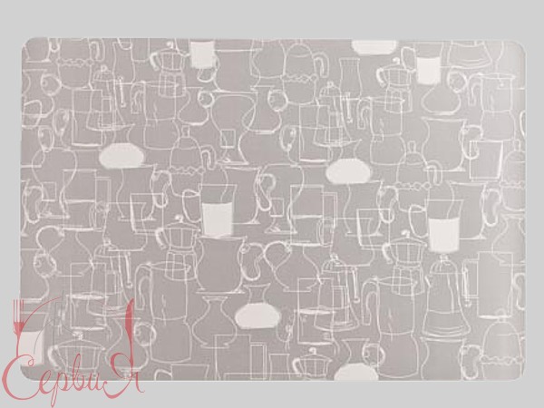 Сет под горячее винил 43х28см кувшины C&T 22255SIL_3