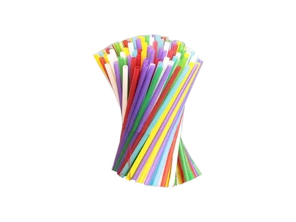 Соломка для мартіні 13смх3см без згину асорті 200шт_1