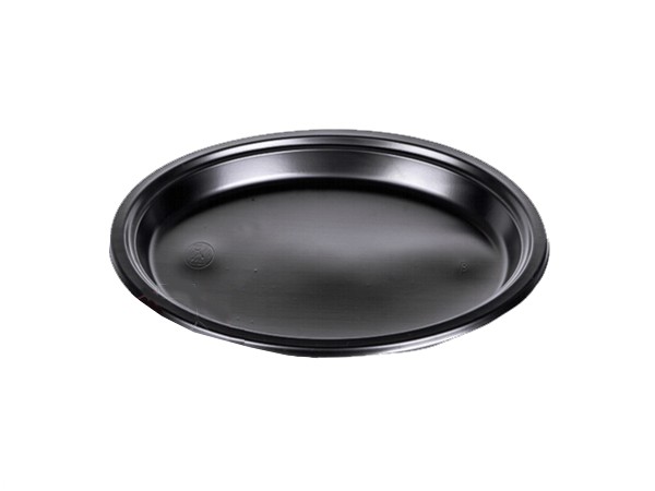 Тарілка 176мм ПРЕМІУМ чорна 50шт А_1