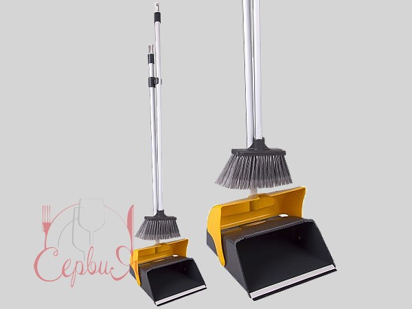 Комплект для прибирання Совок з кришкою+Щітка К AF300 жовтий_2