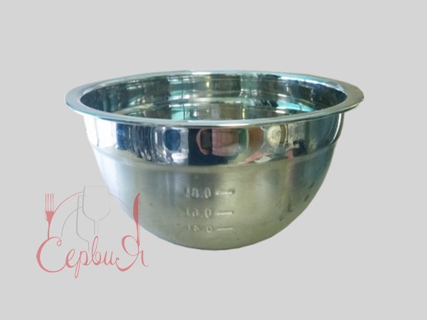Миска глибока металева д.22см з міркою 18987_2