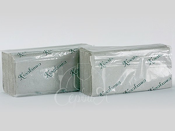 Рушник 1шар V складення сірий 170шт Кохавинка_3