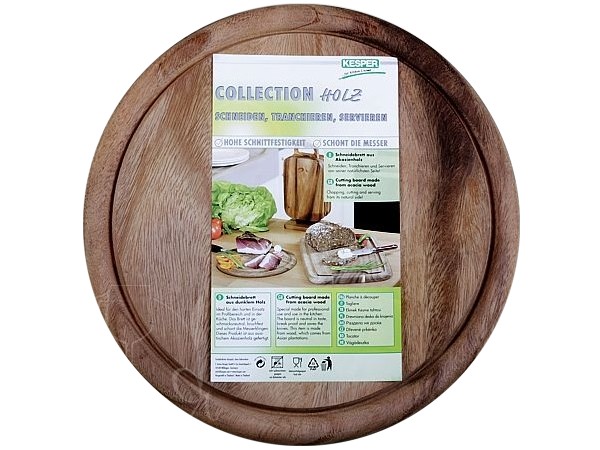 Дошка для піци дерев'яна д.300мм  20444 Kesper_1