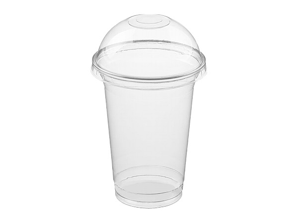 Стакан 400мл з купольною кришкою 100шт 95117_1