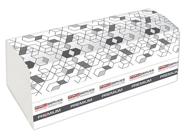 Рушник 2шари Z-Zскладення білий целюлоза 200шт PRO Premium 33702200_1