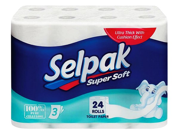 Туалетний папір 3 шари білий 24шт Selpak PRO PREMIUM 32761820_1