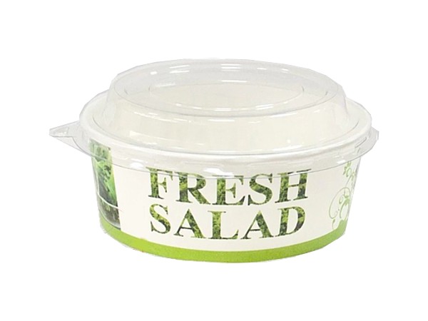 Контейнер папер.д.145, h67мм з прозор.криш. 750мл FRESH SALADE 10шт 011102Т/010591_1