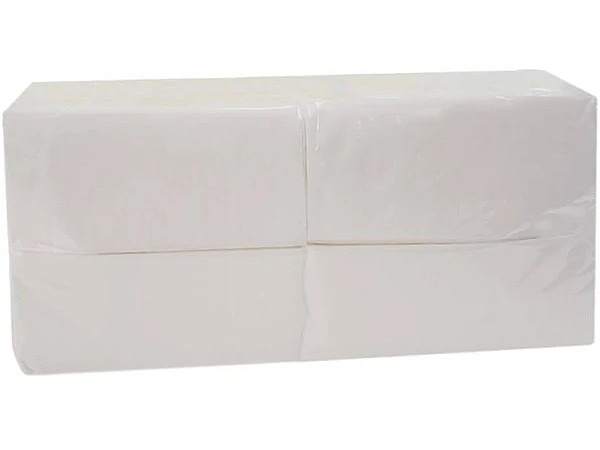 Серветка одношарова біла 1/8 складання 33х33см 500шт Ruta Professiona K0563_1