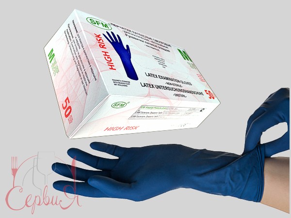 Рукавички латекс М сині HIGH RISK SFM  534461-1_7_2