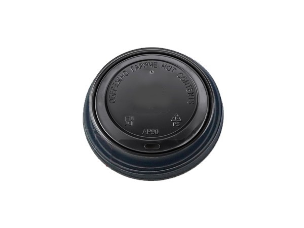 Кришка АР-90 чорна для паперового стакана 420/440мл 50шт АПХ 124018_1