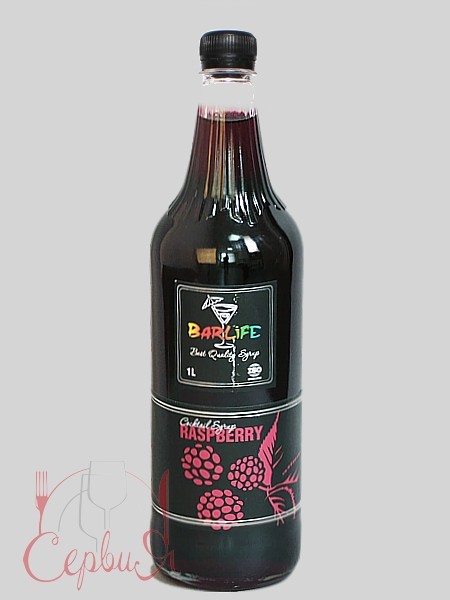 Малина сироп 1л (ПЛАСТ.БУТ.) Barlife_2
