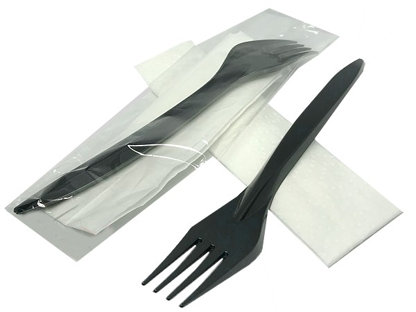 Набір (виделка стол.+серветка) чорн. А_1