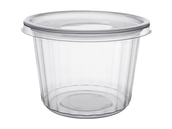 Контейнер для супу з кришкою прозорий 500мл 115х85мм 10шт А_1