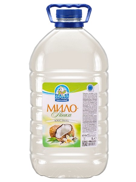 Мило-пінка Кокос-Ваніль 5л BALU РЕТ пляшка_1
