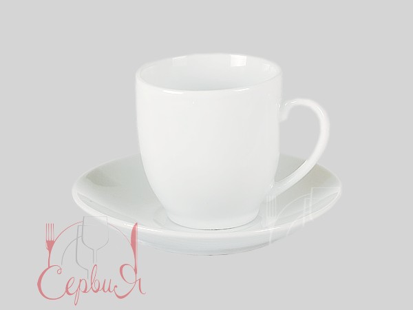 Чашка кавова з блюдцем 90мл PDHC_2