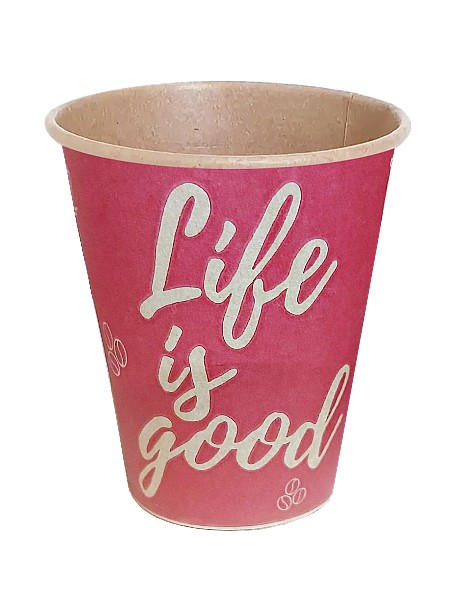 Стакан 340мл паперовий з малюнком КРАФТ 50шт_1