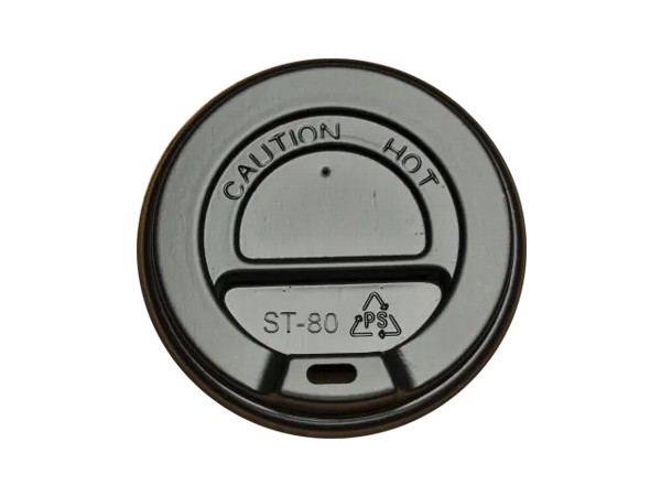 Кришка ST-80 чорна для паперового стакана 340мл 50шт_1