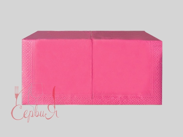 Серветка двошарова рожева 33х33см 200шт Alsupak_2