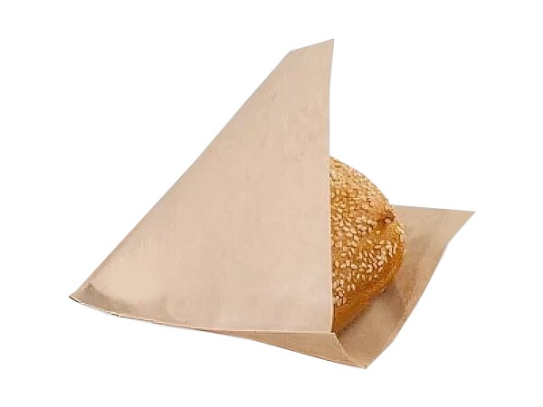 Куток паперовий 170х170мм крафт для бургера 20353_1