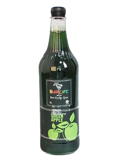 Яблуко зелене сироп 1л (ПЛАСТ.БУТ.) Barlife_1