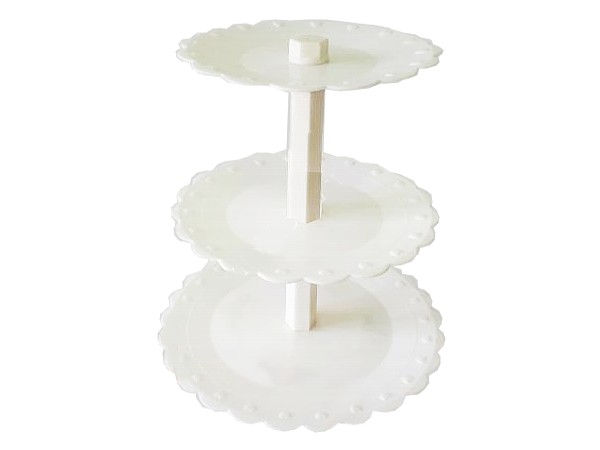 Стойка для торта 3-х уров. пластм. арт.15293_1