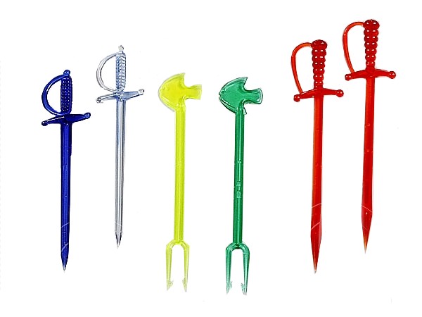 Шпажка для канапе "Ассорті" 8см асорті 1000шт АД_1