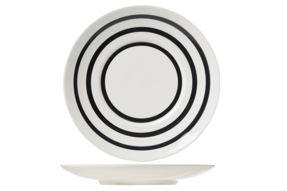 Блюдце д.16,8см Black Bands C & T 6385043_1