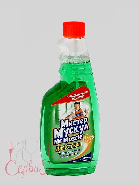 Засіб для миття скла запасний флакон Зелений 500мл ММ_2