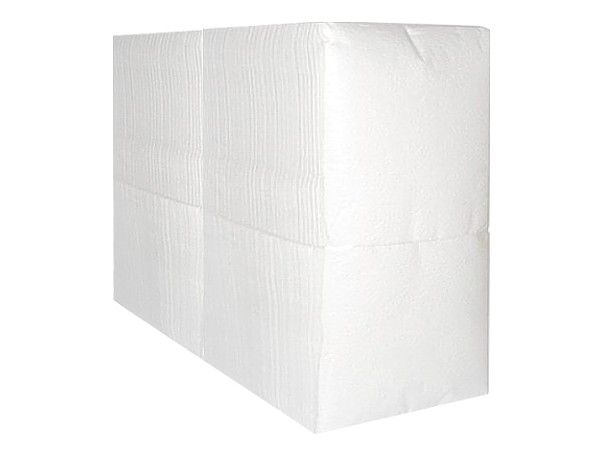 Серветка одношарова біла 24х24см 400шт Servia ЩІЛЬНА_1