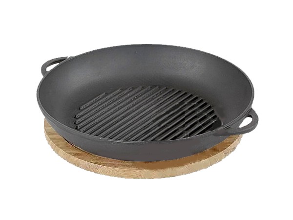 Сковорода гриль д.260мм h40мм "Термо"_1