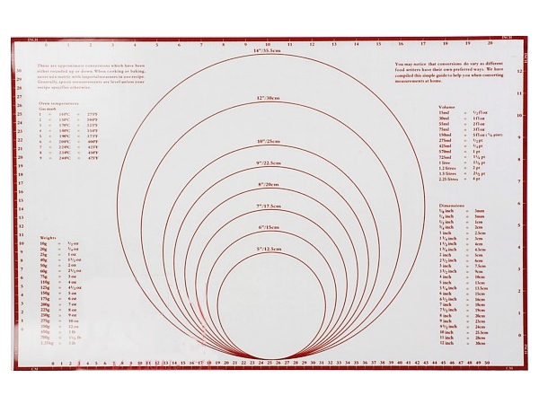 Лист для випікання силікон з розміткою 29х39 17165_1