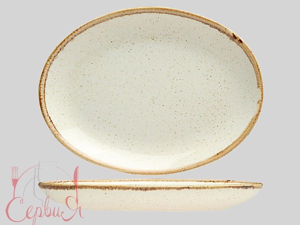 Блюдо овальне 31cм Porland Seasons Beige 112131_2