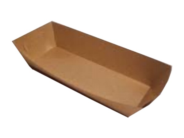 Тарілка-човник папер. 270х110х47мм КРАФТ ламінір.100шт SPCK008.001-00_1