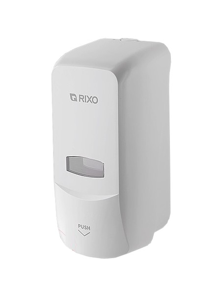 Дозатор мила рідкого білий 1000мл RIXO S369W_1