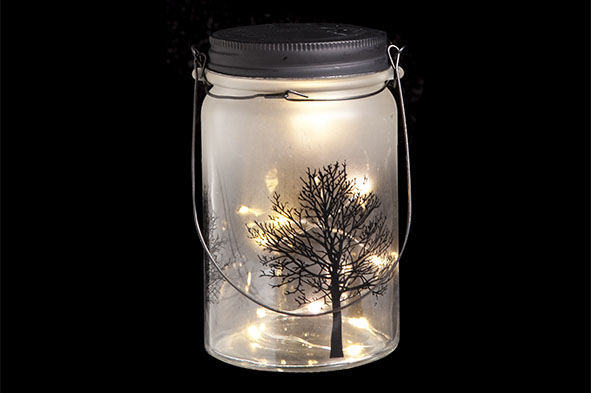 Лампа настольная LED "Банка декор" 8,5*14см C&T 107708_2