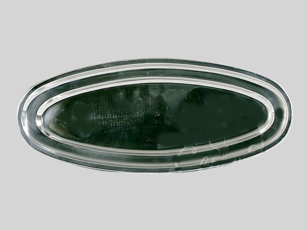 Блюдо овальне металеве 30см_2