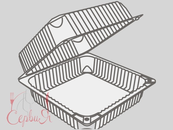 Контейнер для торта 210х215х94мм ПС-54_2