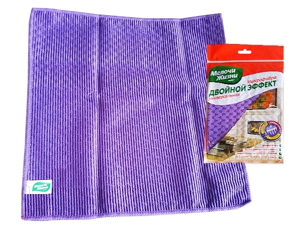 Серветка з мікрофібри універсальна "Подвійний ефект"МЖ 2598_1