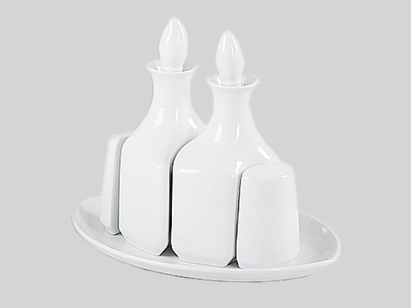 Набор підставка для пляшок (масло + оцет) і для солі, перцю_2