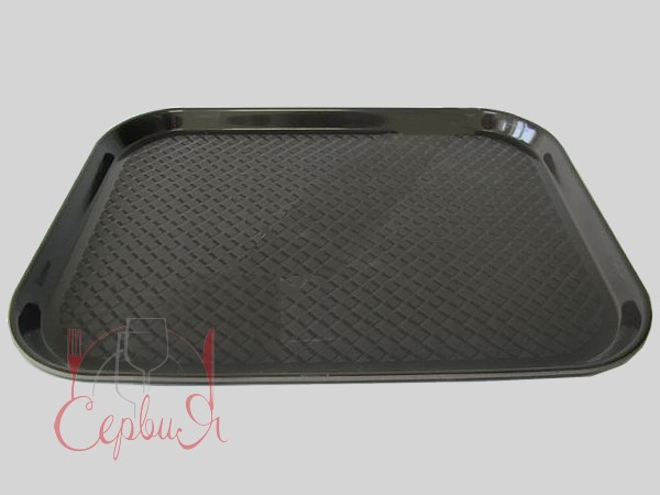 Піднос 30х40см пластик коричневий 18009_2